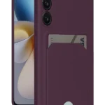 Uray store Samsung Galaxy A26 Kılıf Kelvin Kartvizitli Silikon - Derin Mor