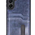 Uray store Samsung Galaxy A26 Kılıf Sara Kartvizitli Deri Kılıf - Lacivert