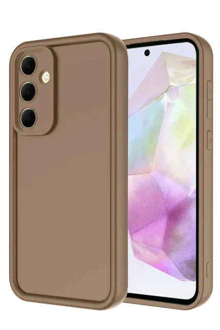 Uray store Samsung Galaxy A26 Kılıf Viera Silikon - Kahverengi