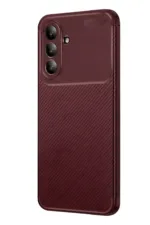Uray store Samsung Galaxy A27 5G Auto Focus Karbon Kapak - Bordo - Görsel 2