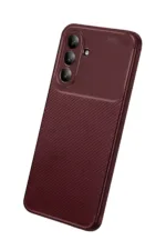 Uray store Samsung Galaxy A27 5G Auto Focus Karbon Kapak - Bordo - Görsel 3
