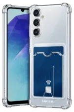 Uray store Samsung Galaxy A27 Kılıf Kart Şeffaf Silikon - Şeffaf