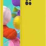 Uray store Samsung Galaxy A31 Kılıf Nano içi Kadife Silikon - Sarı