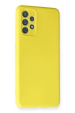 Uray store Samsung Galaxy A32 Kılıf Nano içi Kadife Silikon - Sarı - Görsel 2