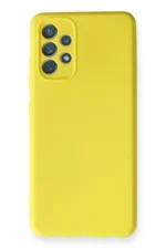 Uray store Samsung Galaxy A32 Kılıf Nano içi Kadife Silikon - Sarı