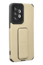Uray store Samsung Galaxy A33 5G Kılıf Mega Standlı Silikon - Gold - Görsel 2