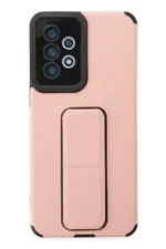 Uray store Samsung Galaxy A33 5G Kılıf Mega Standlı Silikon - Pudra