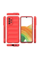 Uray store Samsung Galaxy A33 5G Kılıf Optimum Silikon - Kırmızı - Görsel 3