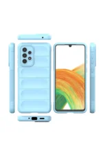 Uray store Samsung Galaxy A33 5G Kılıf Optimum Silikon - Sky Blue - Görsel 3