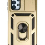 Uray store Samsung Galaxy A33 5G Kılıf Pars Lens Yüzüklü Silikon - Gold