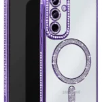 Uray store Samsung Galaxy A35 5G Joke Simli Magneticsafe Kılıf - Derin Mor