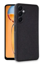 Uray store Samsung Galaxy A35 5G Kılıf Aras Deri Kapak - Siyah - Görsel 2