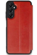 Uray store Samsung Galaxy A35 5G Kılıf Flip Cover - Kırmızı