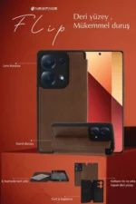 Uray store Samsung Galaxy A35 5G Kılıf Flip Cover - Taba - Görsel 3