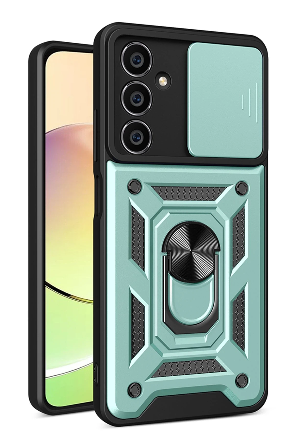newface-samsung-galaxy-a35-5g-kilif-pars-lens-yuzuklu-silikon-yesil-default Uray store Samsung Galaxy A35 5G Kılıf Pars Lens Yüzüklü Silikon - Yeşil - Görsel 1