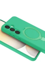 Uray store Samsung Galaxy A35 5G Regal Magsafe Standlı Kapak - Yeşil - Görsel 5