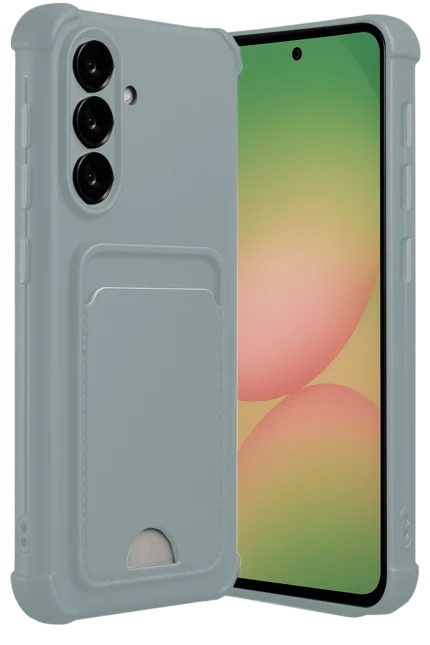 Uray store Samsung Galaxy A36 Kılıf Kelvin Kartvizitli Silikon - Açık Yeşil
