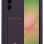 Uray store Samsung Galaxy A36 Kılıf Kelvin Kartvizitli Silikon - Derin Mor