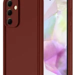 Uray store Samsung Galaxy A36 Kılıf Viera Silikon - Bordo