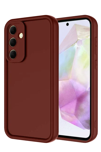 Uray store Samsung Galaxy A36 Kılıf Viera Silikon - Bordo