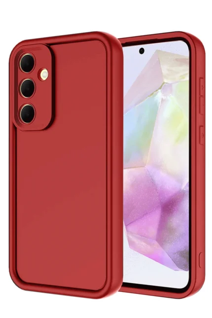 Uray store Samsung Galaxy A36 Kılıf Viera Silikon - Kırmızı
