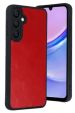 Uray store Samsung Galaxy A37 5G Aras Deri Kapak - Kırmızı