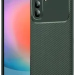 Uray store Samsung Galaxy A37 5G Auto Focus Karbon Kapak - Koyu Yeşil
