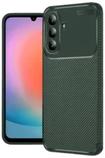 Uray store Samsung Galaxy A37 5G Auto Focus Karbon Kapak - Koyu Yeşil