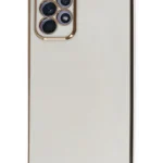 Uray store Samsung Galaxy A52 Kılıf Volet Silikon - Beyaz