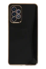 Uray store Samsung Galaxy A52 Kılıf Volet Silikon - Siyah
