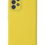 Uray store Samsung Galaxy A53 5G Kılıf Lansman Glass Kapak - Sarı