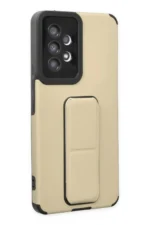 Uray store Samsung Galaxy A53 5G Kılıf Mega Standlı Silikon - Gold - Görsel 2
