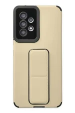 Uray store Samsung Galaxy A53 5G Kılıf Mega Standlı Silikon - Gold