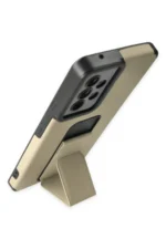 Uray store Samsung Galaxy A53 5G Kılıf Mega Standlı Silikon - Gold - Görsel 3