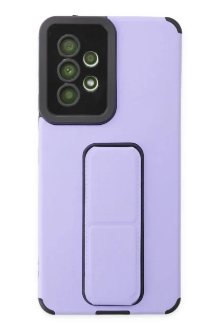 Uray store Samsung Galaxy A53 5G Kılıf Mega Standlı Silikon - Lila