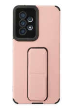 Uray store Samsung Galaxy A53 5G Kılıf Mega Standlı Silikon - Pudra