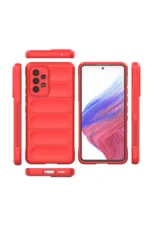 Uray store Samsung Galaxy A53 5G Kılıf Optimum Silikon - Kırmızı - Görsel 3