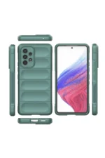 Uray store Samsung Galaxy A53 5G Kılıf Optimum Silikon - Koyu Yeşil - Görsel 3