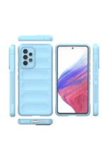 Uray store Samsung Galaxy A53 5G Kılıf Optimum Silikon - Sky Blue - Görsel 3