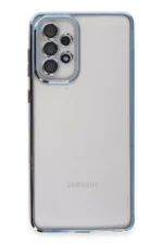Uray store Samsung Galaxy A53 5G Kılıf Razer Lensli Silikon - Açık Mavi - Görsel 2