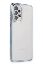 Uray store Samsung Galaxy A53 5G Kılıf Razer Lensli Silikon - Açık Mavi