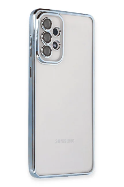 Uray store Samsung Galaxy A53 5G Kılıf Razer Lensli Silikon - Açık Mavi