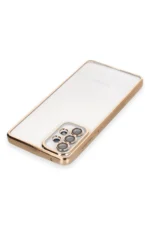 Uray store Samsung Galaxy A53 5G Kılıf Razer Lensli Silikon - Gold - Görsel 3