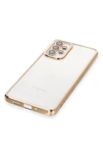Uray store Samsung Galaxy A53 5G Kılıf Razer Lensli Silikon - Gold - Görsel 4