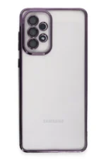 Uray store Samsung Galaxy A53 5G Kılıf Razer Lensli Silikon - Mor - Görsel 2