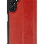 Uray store Samsung Galaxy A55 5G Kılıf Flip Cover - Kırmızı