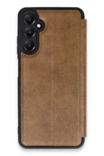 Uray store Samsung Galaxy A55 5G Kılıf Flip Cover - Taba