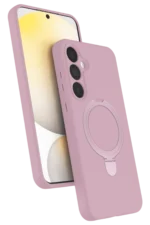 Uray store Samsung Galaxy A55 5G Regal Magsafe Standlı Kapak - Açık Pembe