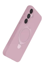 Uray store Samsung Galaxy A55 5G Regal Magsafe Standlı Kapak - Açık Pembe - Görsel 4