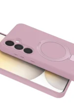 Uray store Samsung Galaxy A55 5G Regal Magsafe Standlı Kapak - Açık Pembe - Görsel 5